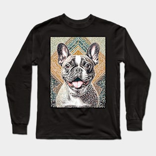 Dog Portrait - French Bulldog Long Sleeve T-Shirt